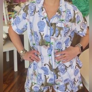 Mud Pie Chinoiserie Pajamas